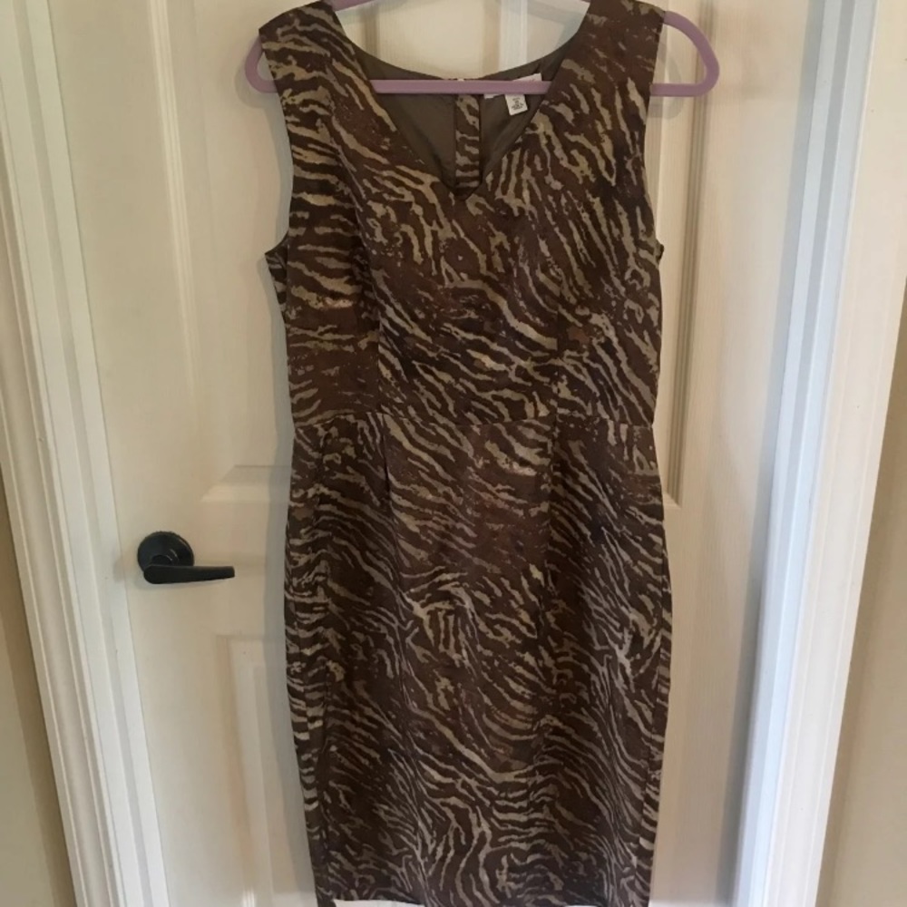 Banana Republic Safari Dress Sz 10 Tall